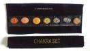 Engrave Chakra Disc Set with Black Velvet purse.